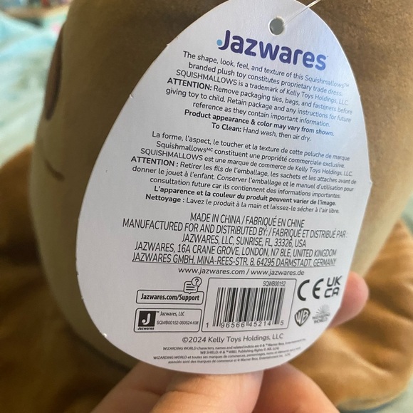 Warner Bros Brown Harry Potter Sorting Hat Squishmallow - Picture 4 of 6